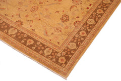 handmade Traditional Kafkaz Tan Brown Hand Knotted RECTANGLE 100% WOOL area rug 8 x 10