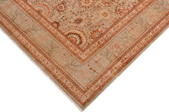handmade Traditional Lt. Green Copper Hand Knotted RECTANGLE 100% WOOL area rug 9' x 12'