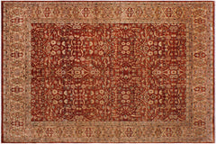 handmade Transitional Lahore Copper Beige Hand Knotted RECTANGLE 100% WOOL area rug 9' x 12'