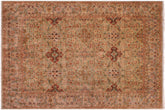 handmade Transitional Lt. Green Lt. Green Hand Knotted RECTANGLE 100% WOOL area rug 9' x 12'