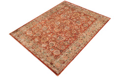 handmade Traditional Rust Lt. Green Hand Knotted RECTANGLE 100% WOOL area rug 9' x 12'