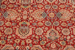 handmade Traditional Lahore Rust Tan Hand Knotted RECTANGLE 100% WOOL area rug 9' x 12'