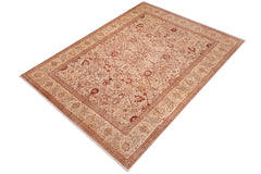 handmade Traditional Tan Lt. Tan Hand Knotted RECTANGLE 100% WOOL area rug 9' x 12'