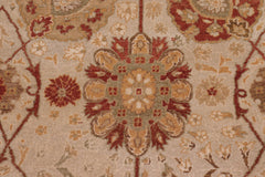 handmade Traditional Tan Gold Hand Knotted RECTANGLE 100% WOOL area rug 9' x 12'