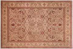 handmade Traditional Lt. Tan Beige Hand Knotted RECTANGLE 100% WOOL area rug 9' x 12'