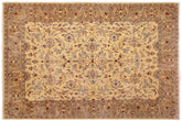 handmade Traditional Lt. Gold Lt. Brown Hand Knotted RECTANGLE 100% WOOL area rug 9' x 12'