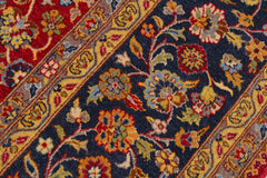 handmade Transitional Design Red Teal Hand Knotted RECTANGLE 100% WOOL area rug 9' x 12'