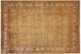 handmade Transitional Lt. Green Gold Hand Knotted RECTANGLE 100% WOOL area rug 9' x 12'