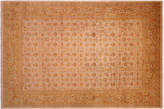 handmade Transitional Design Lt. Gray Gold Hand Knotted RECTANGLE 100% WOOL area rug 9' x 12'