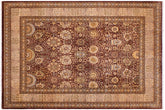 handmade Transitional Brown Tan Hand Knotted RECTANGLE 100% WOOL area rug 9' x 12'