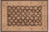 handmade Transitional Design Brown Tan Hand Knotted RECTANGLE 100% WOOL area rug 9' x 12'
