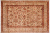 handmade Traditional Design Lt. Tan Lt. Tan Hand Knotted RECTANGLE 100% WOOL area rug 9' x 12'