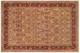 handmade Transitional Mujahid Gold Drk. Red Hand Knotted RECTANGLE 100% WOOL area rug 9x12