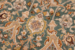 handmade Transitional Design Green Ivory Hand Knotted RECTANGLE 100% WOOL area rug 9' x 12'