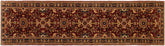 handmade Transitional Kafkaz Red Blue Hand Knotted RUNNER 100% WOOL area rug 3' x 13'