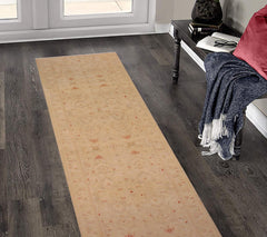 handmade Modern Kafkaz Lt. Tan Lt. Brown Hand Knotted RUNNER 100% WOOL area rug 3' x 15'