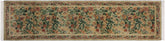 handmade Traditional Gohar Green Red Hand Knotted RUNNER 100% WOOL area rug 3' x 10'