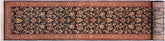 handmade Traditional Joshagan Black Pink Hand Knotted RUNNER 100% WOOL area rug 2' x 14'