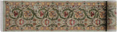 handmade Traditional Marry Gold Green Brown Hand Knotted RUNNER 100% WOOL area rug 3' x 12'