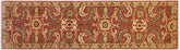 handmade Transitional Kafkaz Rose Gold Hand Knotted RUNNER 100% WOOL area rug 3' x 12'