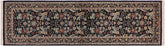 handmade Traditional Black Gray Hand Knotted RUNNER 100% WOOL area rug 3' x 9'