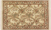 handmade Transitional Basan Beige Gray Hand Knotted RECTANGLE 100% WOOL area rug 4x6