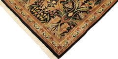 handmade Transitional Internation Black Beige Hand Knotted RECTANGLE 100% WOOL area rug 4x5