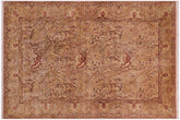 handmade Transitional William Tan Beige Hand Knotted RECTANGLE 100% WOOL area rug 4 x 6