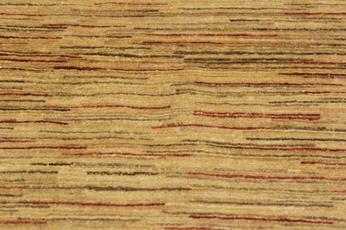 handmade Modern Gabbeh Beige Rust Hand Knotted RECTANGLE 100% WOOL area rug 4' x 6'