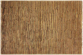 Contemporary Gabbeh Birdie Beige/Rust Wool Rug - 4'2'' x 5'9''