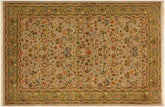 handmade Traditional Design Lt. Gray Lt. Green Hand Knotted RECTANGLE 100% WOOL area rug 4' x 6'