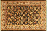 handmade Traditional Design Brown Lt. Tan Hand Knotted RECTANGLE 100% WOOL area rug 4' x 6'