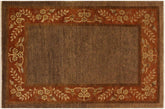 Chic Ziegler Nilda Brown/Rust Wool Rug - 4'1'' x 5'9''