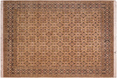 handmade Transitional Gulzar Gold Black Hand Knotted RECTANGLE 100% WOOL area rug 8x10