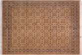 handmade Transitional Gulzar Gold Black Hand Knotted RECTANGLE 100% WOOL area rug 8x10