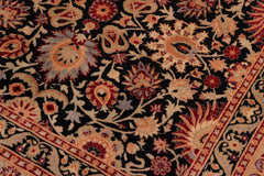 handmade Transitional New Asif Black Tan Hand Knotted RECTANGLE 100% WOOL area rug 8x10