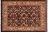 handmade Transitional New Asif Black Tan Hand Knotted RECTANGLE 100% WOOL area rug 8x10