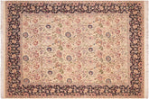 handmade Transitional Irfan Beige Blue Hand Knotted RECTANGLE 100% WOOL area rug 8x10