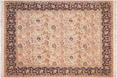 handmade Transitional Irfan Beige Blue Hand Knotted RECTANGLE 100% WOOL area rug 8x10