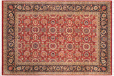 handmade Transitional Agra Tabriz Red Blue Hand Knotted RECTANGLE 100% WOOL area rug 9x12