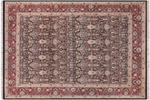 handmade Transitional Mujahid Black Red Hand Knotted RECTANGLE 100% WOOL area rug 9x12