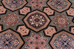 handmade Transitional Firdous Black Multi Hand Knotted RECTANGLE 100% WOOL area rug 9x12