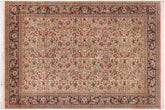 handmade Traditional Sukhan Ivory Black Hand Knotted RECTANGLE 100% WOOL area rug 9x12