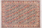 handmade Transitional Guhm Blue Beige Hand Knotted RECTANGLE 100% WOOL area rug 5x7