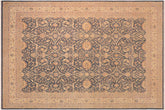 handmade Traditional Kafkaz Green Ivory Hand Knotted RECTANGLE 100% WOOL area rug 10x14