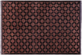 handmade Modern Gabbeh Black Brown Hand Knotted RECTANGLE 100% WOOL area rug 5' x 7'