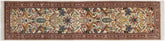 handmade Traditional Internation Beige Brown Hand Knotted RUNNER 100% WOOL area rug 3' x 10'