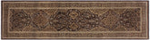 handmade Transitional Veg Dye Brown Gold Hand Knotted RUNNER 100% WOOL area rug 3' x 11'