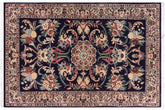handmade Traditional Anarlaki Blue Ivory Hand Knotted RECTANGLE 100% WOOL area rug 3x5
