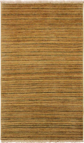 handmade Modern Gabbeh Beige Green Hand Knotted RECTANGLE 100% WOOL area rug 3 x 5